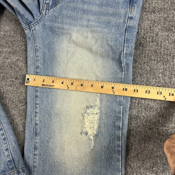 Jaded London Jeans Mens 30 Sandwash Blaze Slim Flare Fit Distressed Y2K Grunge - Picture 14 of 16